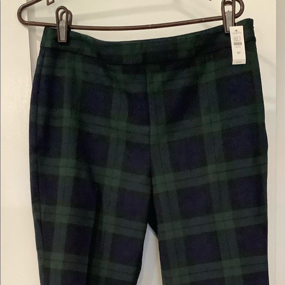 Talbots Outlet Black Watch side-zip ankle length